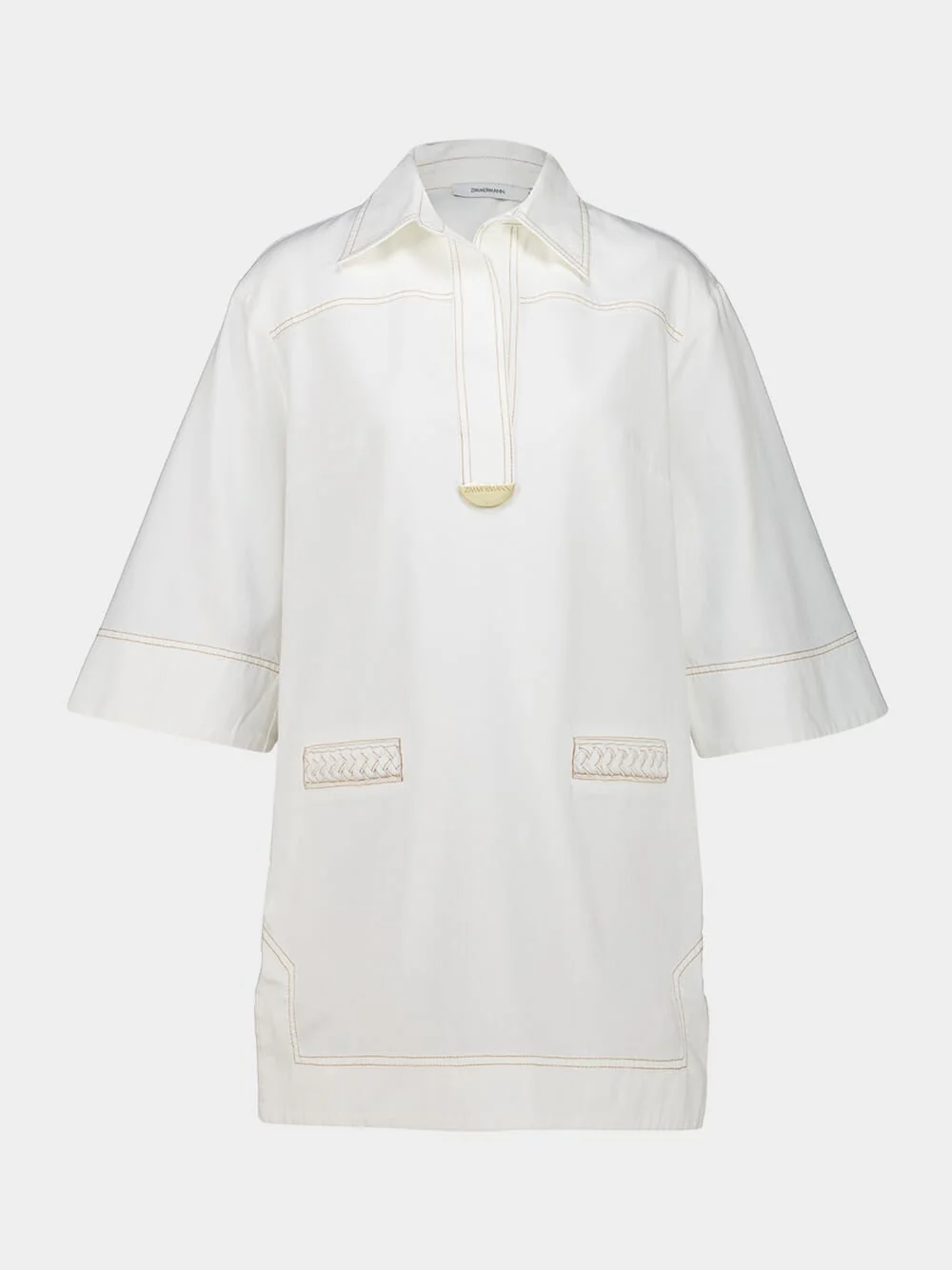 Vintage Cream Roselight Denim Dress