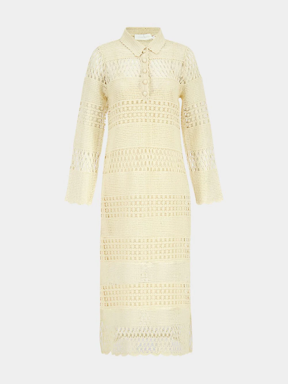 Wanderlust Natural Sun Crochet Maxi Dress - Image 2