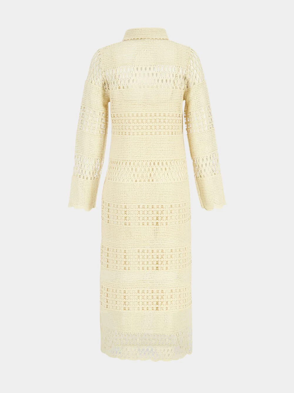 Wanderlust Natural Sun Crochet Maxi Dress - Image 4