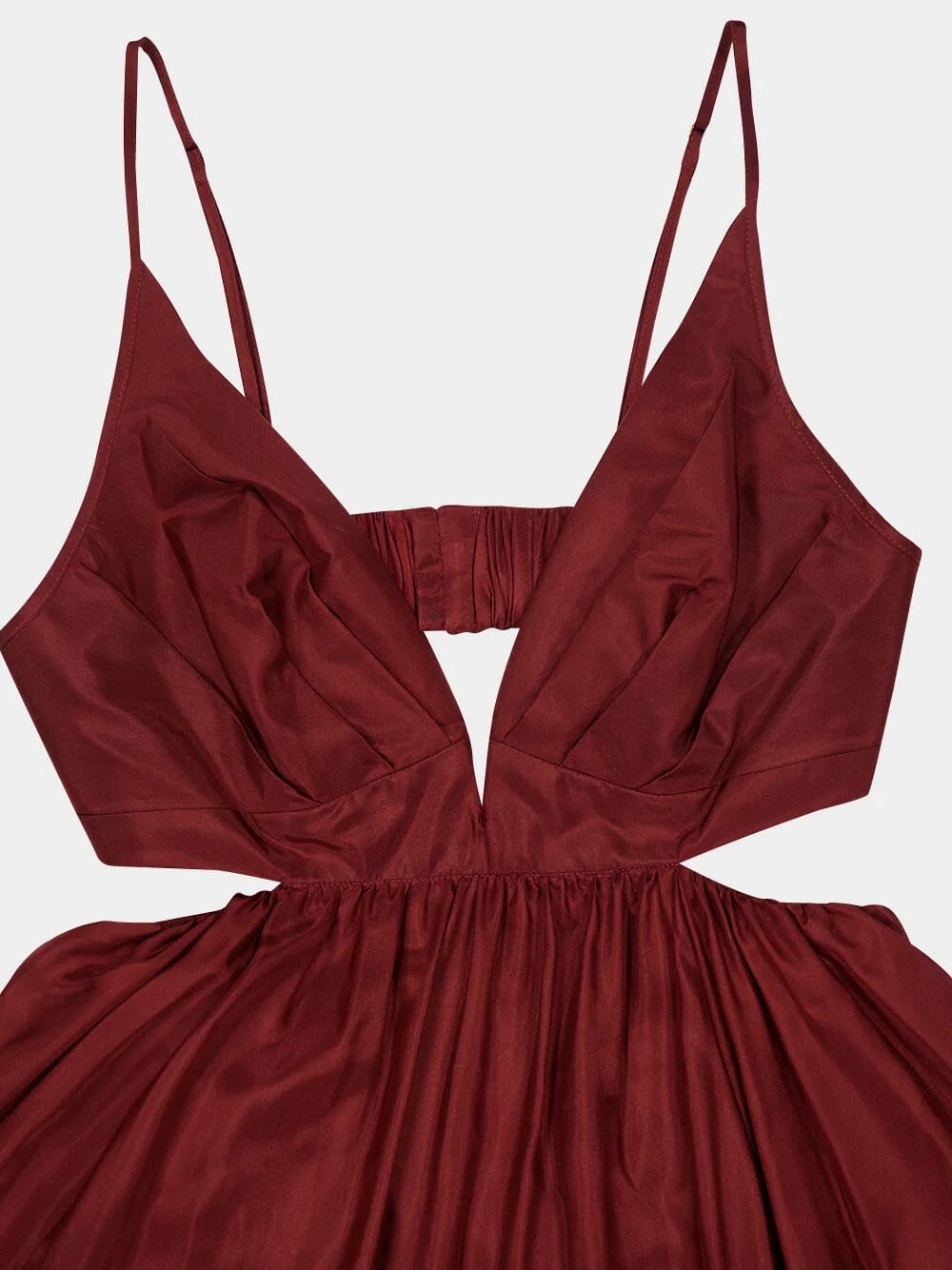 Wanderlust Plunge Maxi Dress in Burgundy - Image 5