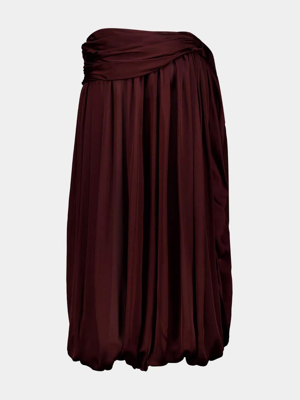Wine Luna Draped Harem Pant - Image 3