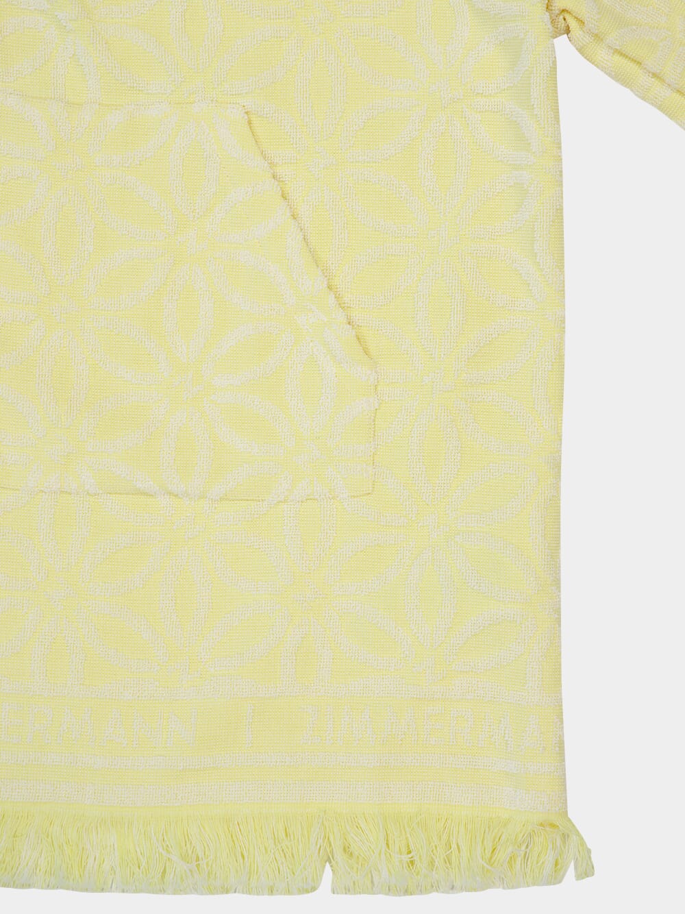 Yellow Cream Coco Hooded Towel Mini Dress - Image 4