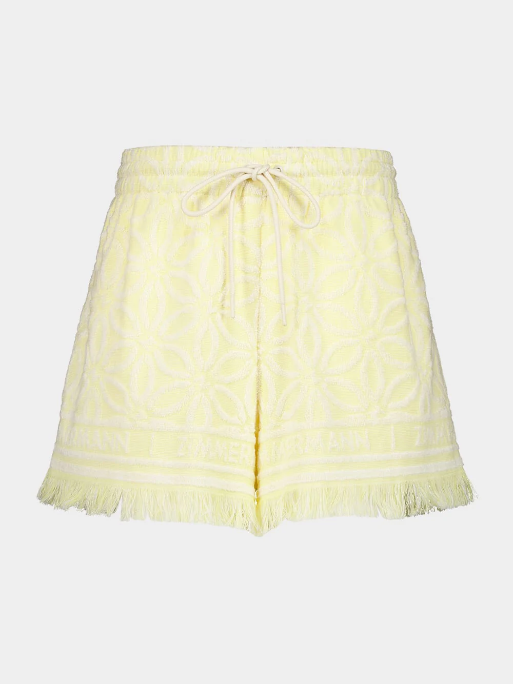 Yellow Cream Coco Towelling Shorts