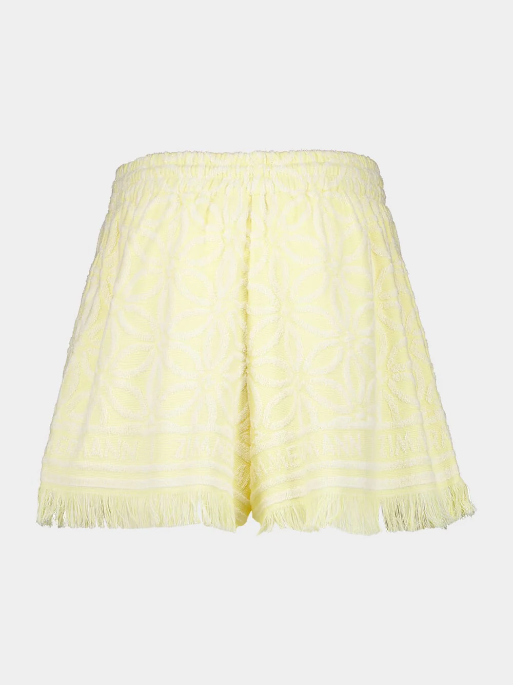 Yellow Cream Coco Towelling Shorts - Image 2