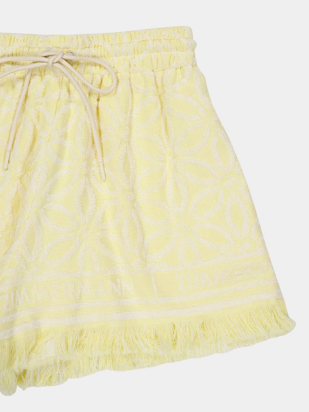 Yellow Cream Coco Towelling Shorts - Image 3