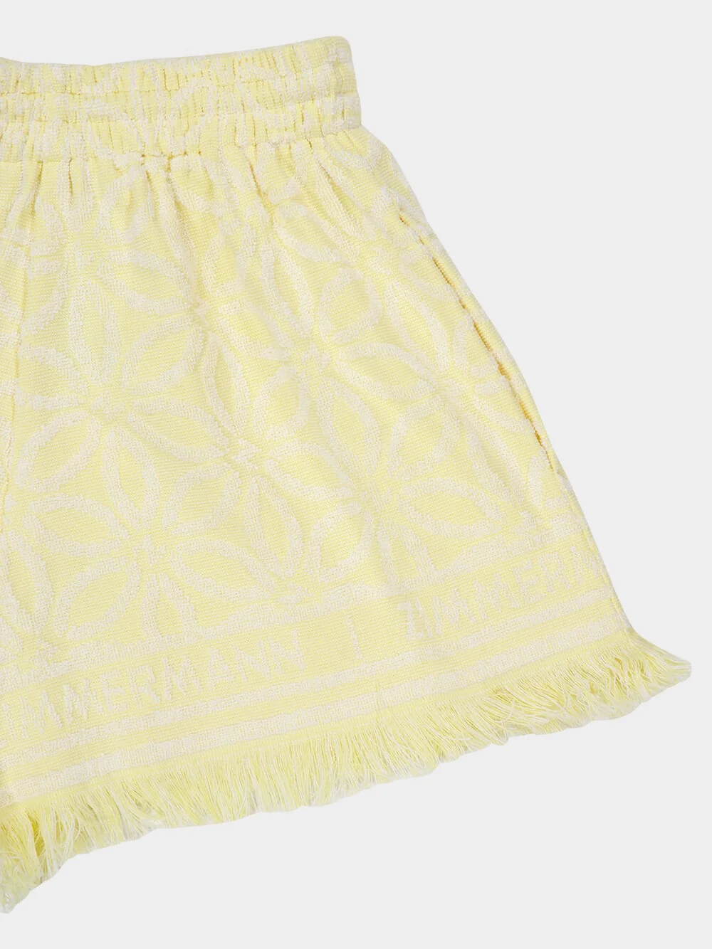 Yellow Cream Coco Towelling Shorts - Image 4