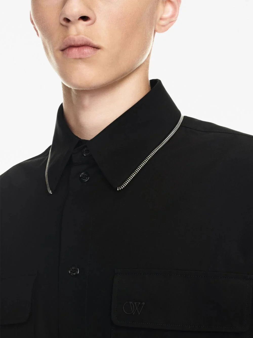 Zip-Edge Cotton Shirt - Image 5
