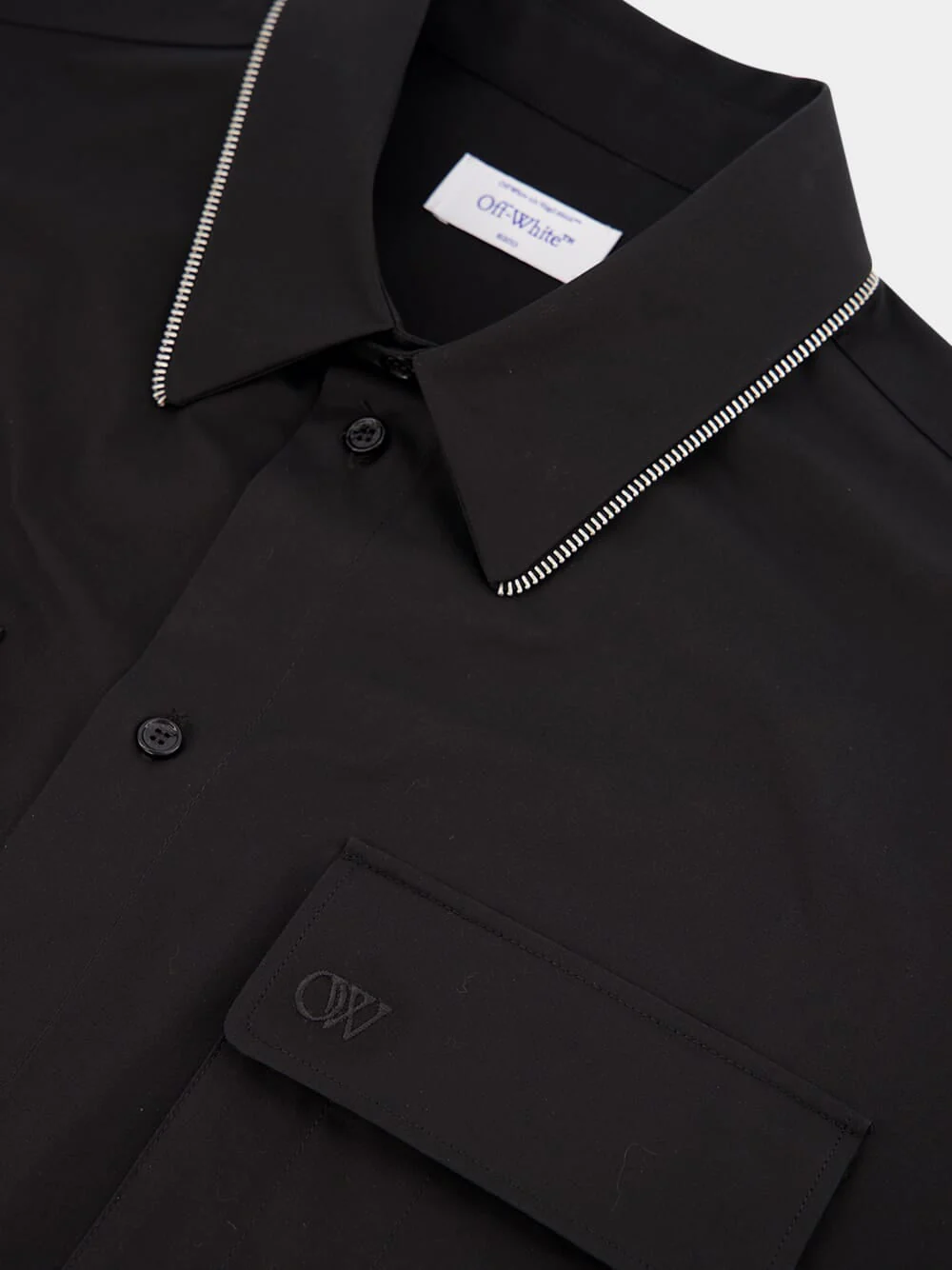 Zip-Edge Cotton Shirt - Image 6